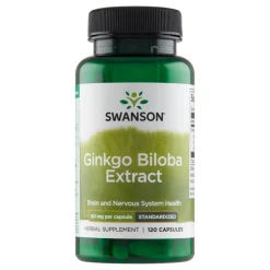 Swanson Ginkgo Biloba ekstrakt, kapsułki, 120 szt.