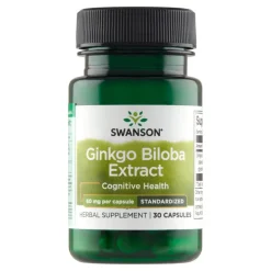 Swanson Ginkgo Biloba, 60 mg, kapsułki, 30 szt.