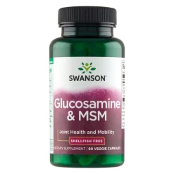 Swanson Glucosamine & MSM, kapsułki, 60 szt.