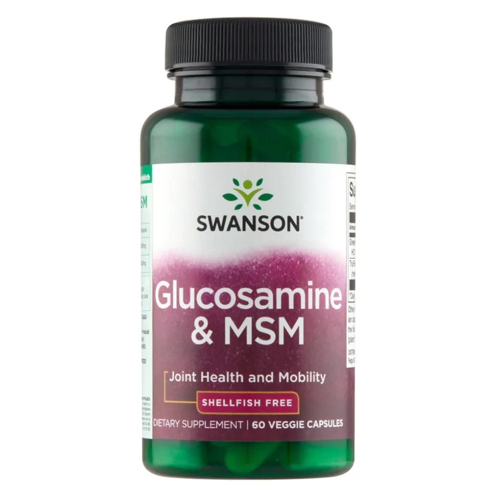 Swanson Glucosamine & MSM, kapsułki, 60 szt.
