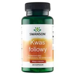 Swanson Kwas foliowy, 800 µg, kapsułki, 250 szt.