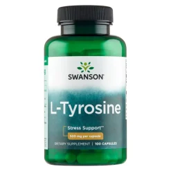 Swanson L-Tyrozyna, 500 mg, kapsułki, 100 szt.