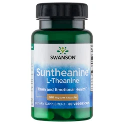 Swanson Suntheanine L-Teanina, 200 mg, kapsułki, 60 szt.