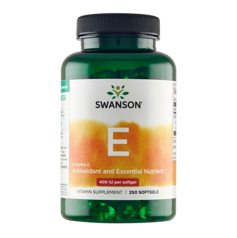 Swanson Witamina E 400IU, kapsułki żelowe, 250 szt.