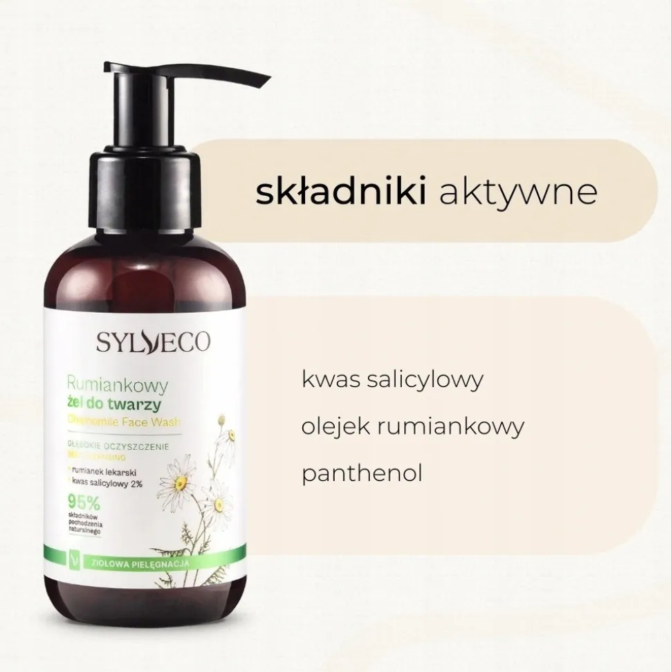 Sylveco, rumiankowy żel do twarzy, 150 ml