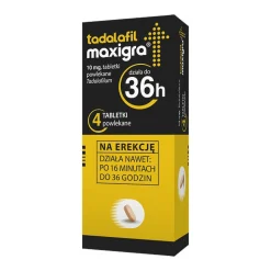 Tadalafil Maxigra, 10 mg, tabletki powlekane, 4 szt.
