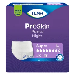 Tena Pants ProSkin Super Night, majtki chłonne, rozmiar L, 10 szt.