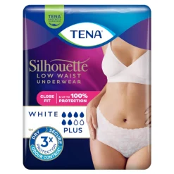Tena Silhouette Plus, majtki chłonne, White, rozmiar L, 10 szt.