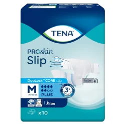 TENA Slip ProSkin Plus, pieluchomajtki, rozmiar M, 10 szt.