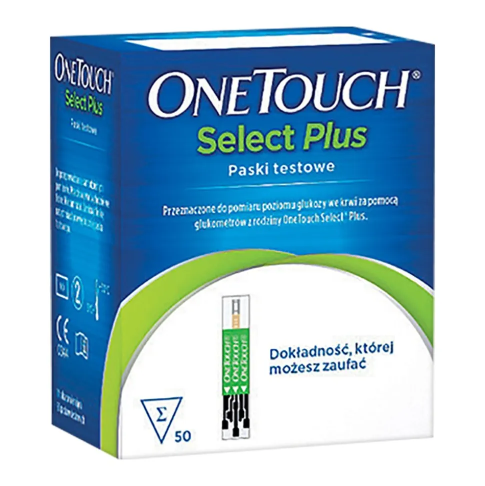 Test paskowy OneTouch Select Plus, 50 pasków
