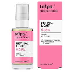 Tołpa clinical boost retinal light, serum do twarzy z retinalem 0,05%, 30 ml