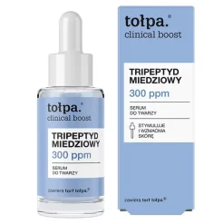 Tołpa clinical boost, tripeptyd miedziowy 300 ppm, skoncentrowane serum regenerujące do twarzy, 30 ml
