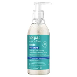 Tołpa dermo face sebio. Max Efekt., musujący żel-peeling z kamforą do mycia twarzy, 195 ml