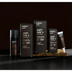 Tołpa Men anti age&skin barrier, wzmacniający krem przeciwzmarszczkowy 50+, 50 ml