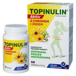 Topinulin Activ, tabletki z chromem i jodem, 50 szt.