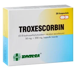 Troxescorbin, 50 mg+200 mg, kapsułki twarde, 20 szt.