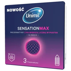 Unimil Sensation Max, prezerwatywy, 3 szt.