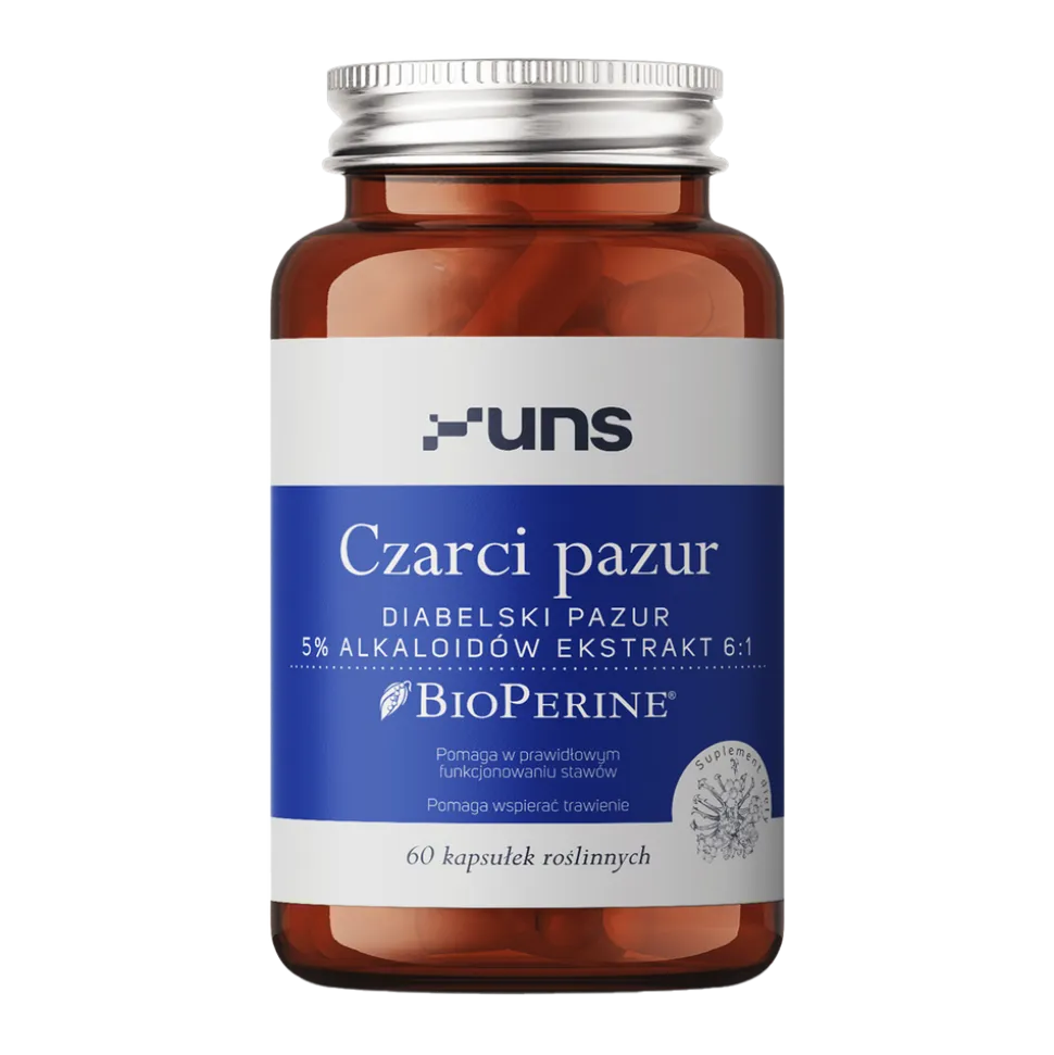 Uns Czarci pazur + Bioperine, kapsułki, 60 szt.