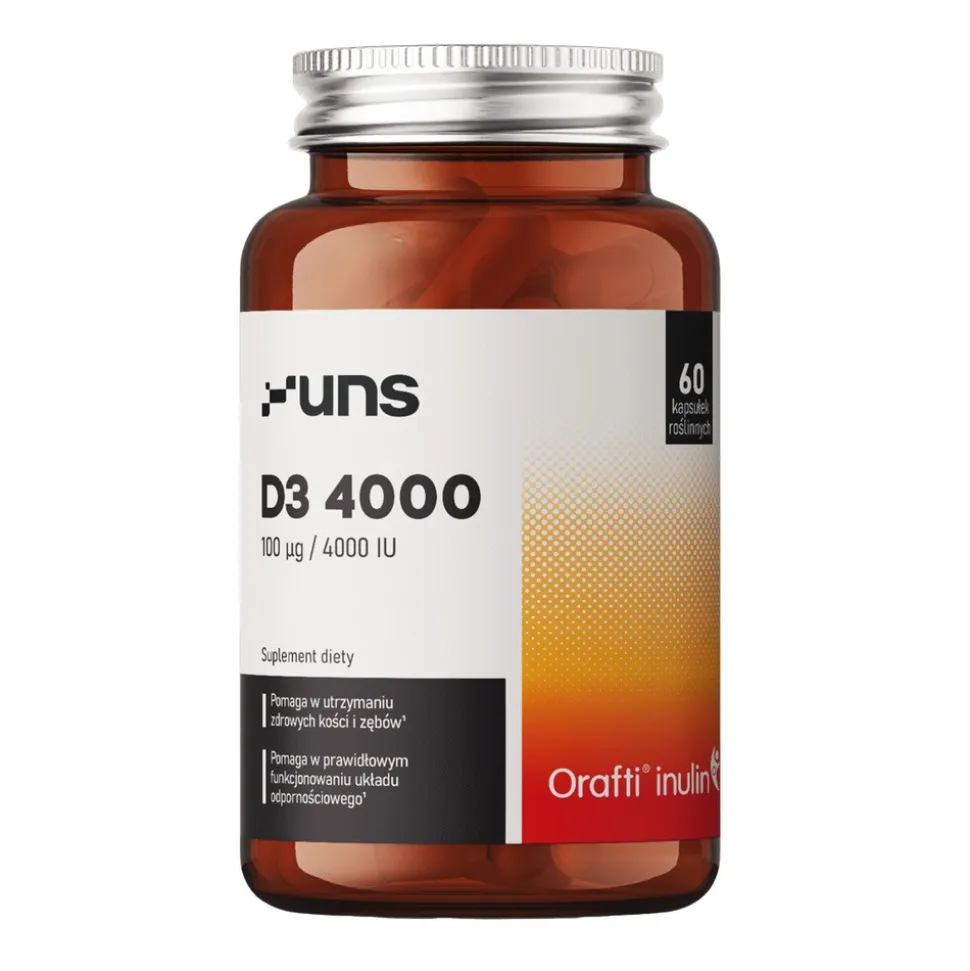 Uns D3 4000, kapsułki twarde, 60 szt.