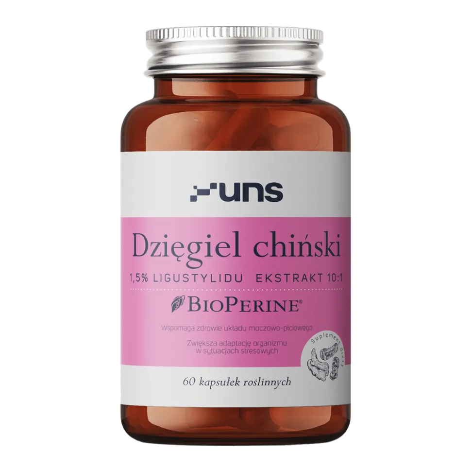 Uns Dzięgiel Chiński + Bioperine, kapsułki, 60 szt.