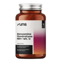 Uns Glukozamina Chondroityna MSM + Wit.C, kapsułki twarde, 90 szt.
