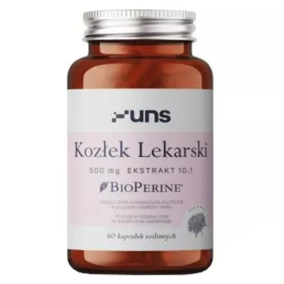 Uns Kozłek Lekarski + Bioperine, kapsułki, 60 szt.