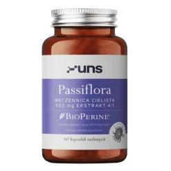 Uns Passiflora Męczennica cielista+Bioperine, kapsułki, 60 szt.