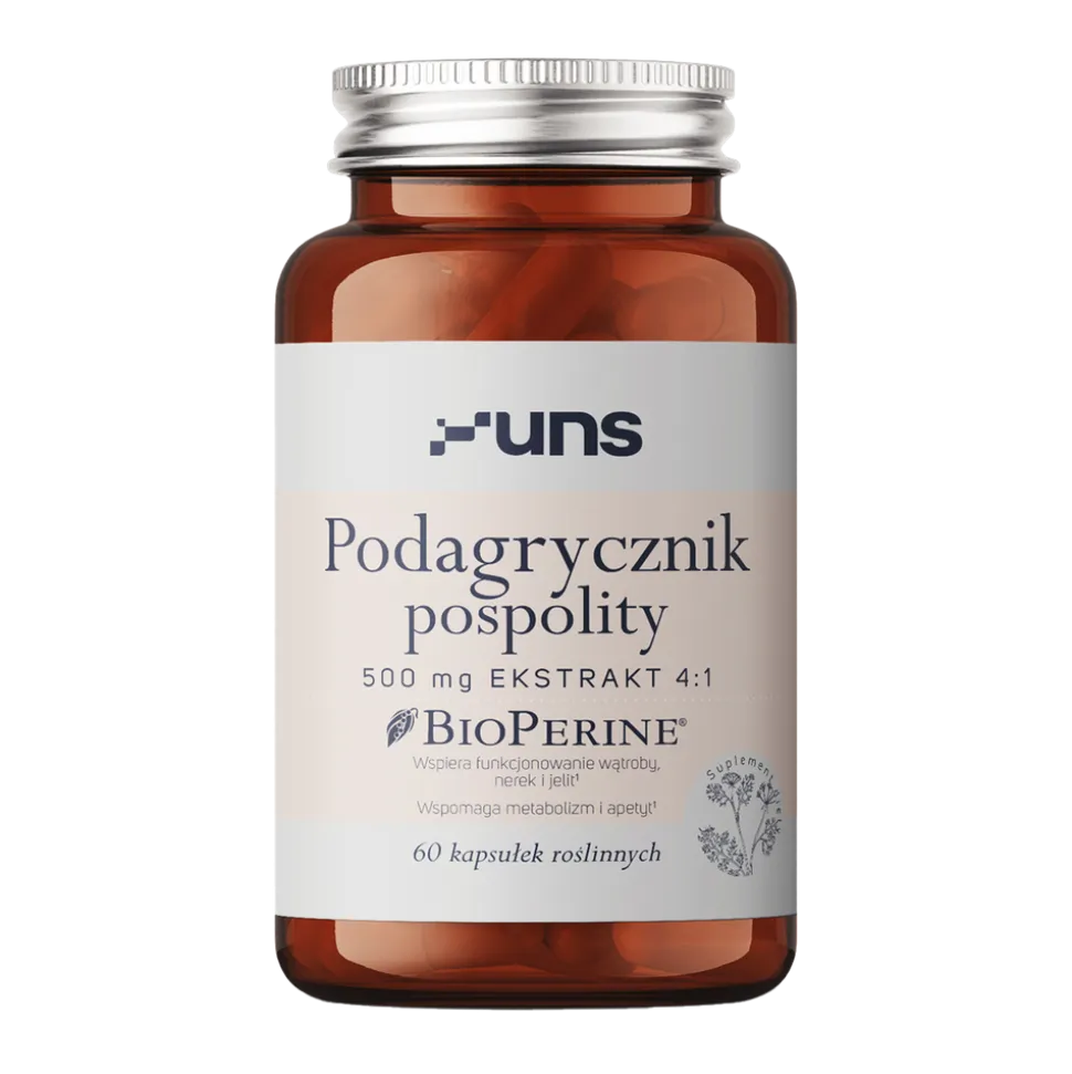 Uns Podagrycznik pospolity + Bioperine, kapsułki, 60 szt.