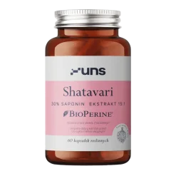 Uns Shatavari + Bioperine, kapsułki twarde, 60 szt.