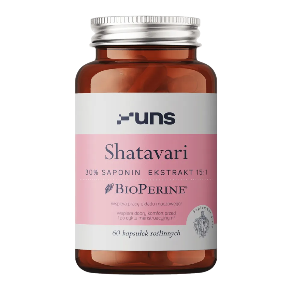 Uns Shatavari + Bioperine, kapsułki twarde, 60 szt.