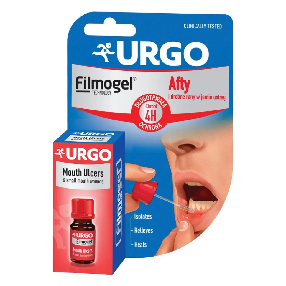 Urgo, Afty i drobne rany w jamie ustnej, żel, 6 ml