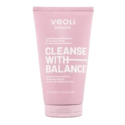 Veoli Botanica Cleanse With Balance, żel oczyszczająco-peelingujący do mycia twarzy, 150 ml
