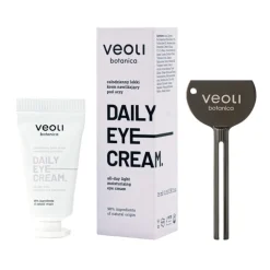 Veoli Botanica Daily Eye Cream, całodzienny lekki krem nawilżający pod oczy, 15 ml