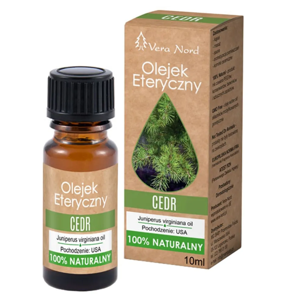 Vera Nord, olejek eteryczny, cedr, 10 ml