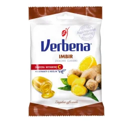 Verbena, cukierki ziołowe, imbir, 60 g