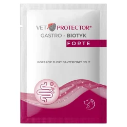 Vet Protector Gastro-Biotyk Forte, multibiotyk dla psa i kota, saszetka z proszkiem, 3 g, 1 szt.
