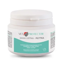Vet Protector Jama Ustna Płytka, proszek do higieny jamy ustnej psa i kota, proszek, 60 g