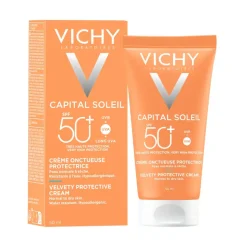 Vichy Capital Soleil, krem aksamitny do twarzy SPF 50+, 50 ml