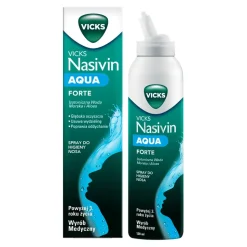 Vicks Nasivin Aqua Forte, izotoniczny spray do higieny nosa, 120 ml