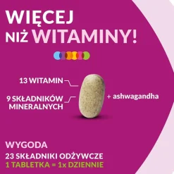 Vigor multiwitamina ONA zestaw witamin i minerałów z ashwagandhą, tabletki, 60 szt.