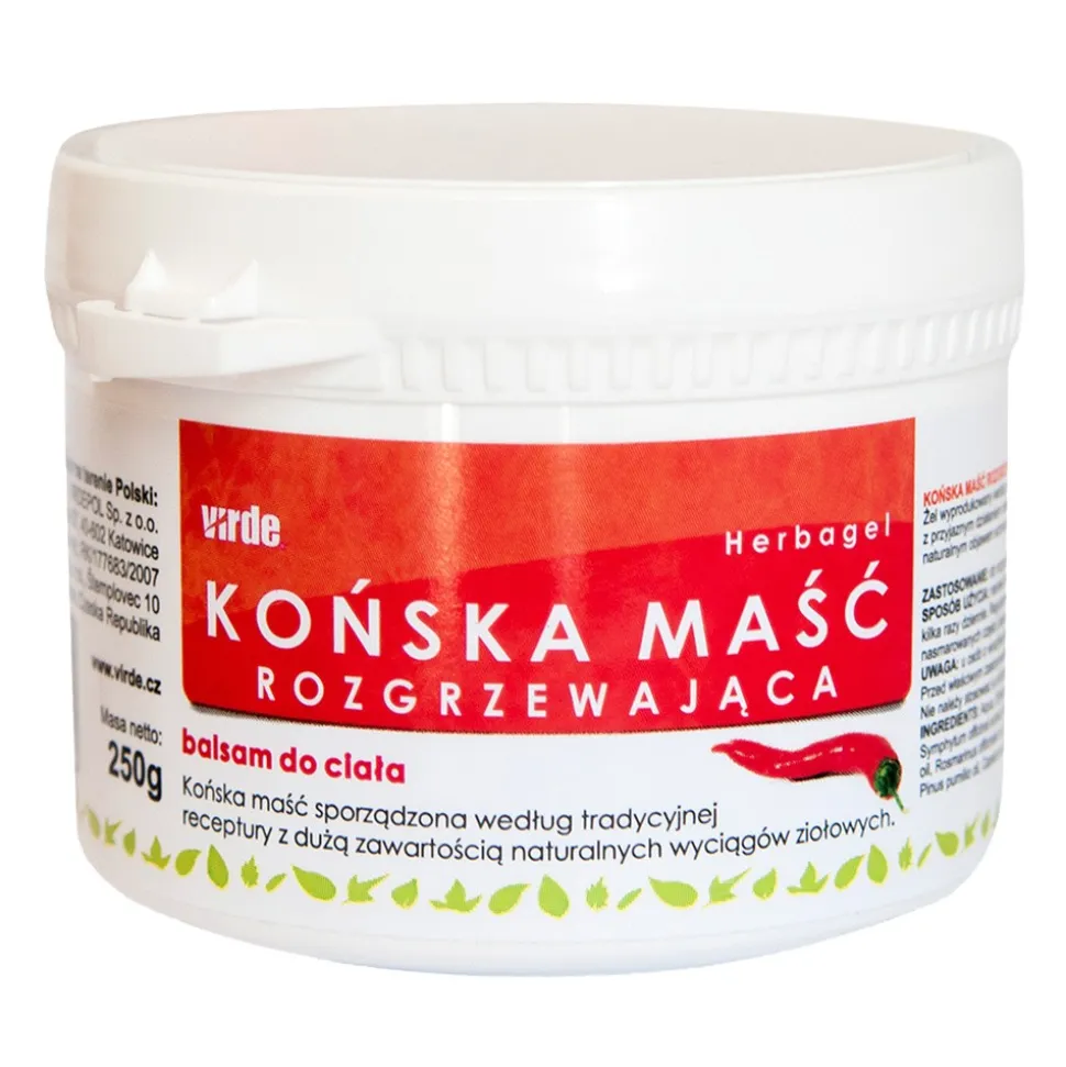 Virde, maść końska, rozgrzewająca, 250 ml