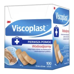Viscoplast, plaster wodoodporny, 72 mm x 25 mm, 100 szt.