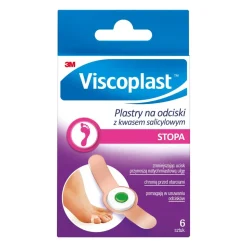 Viscoplast Plastry na odciski z kwasem salicylowym, 70 mm x 12,5 mm, 6 szt.