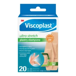 Viscoplast Ultra Stretch, plastry elastyczne, 3 rozmiary, 20 szt.