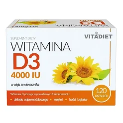 VitaDiet Witamina D3 4000 IU, kapsułki miękkie, 120 szt.