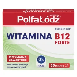 Vitaminum B12 Forte, Polfa Łódź, 10 µg, tabletki, 50 szt.