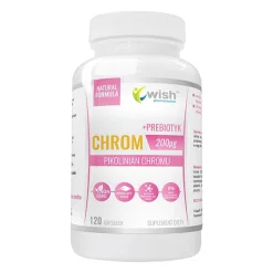 Wish Chrom 200 µg + prebiotyk, kapsułki, 120 szt.