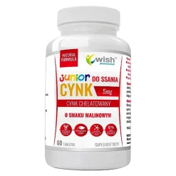 Wish Cynk Junior 5 mg, tabletki do ssania, 60 szt.