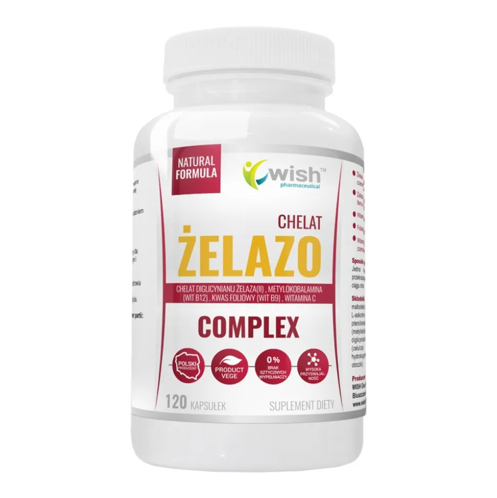 Wish Żelazo Complex, kapsułki, 120 szt.
