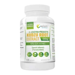 Wish Kudzu Root Extract 500mg + L-leucyna + Prebiotyk, kapsułki, 120szt.